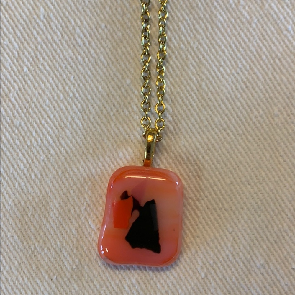 Glass fused pendent